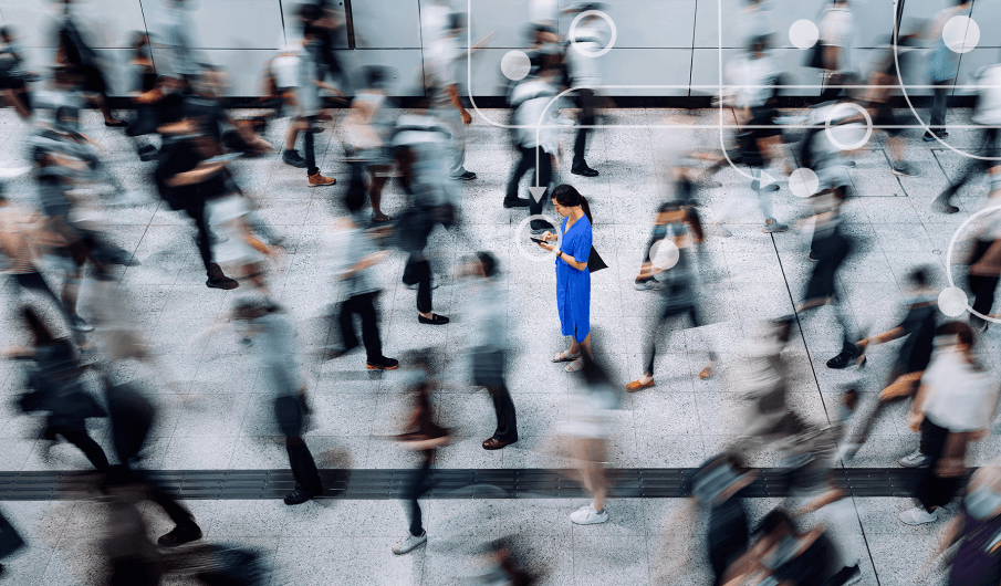 Image of a busy crowd