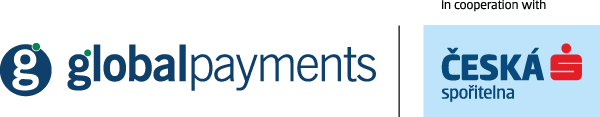 Blue Global Payments logo with Ceska logo