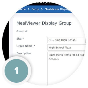 MealViewer Display Groups