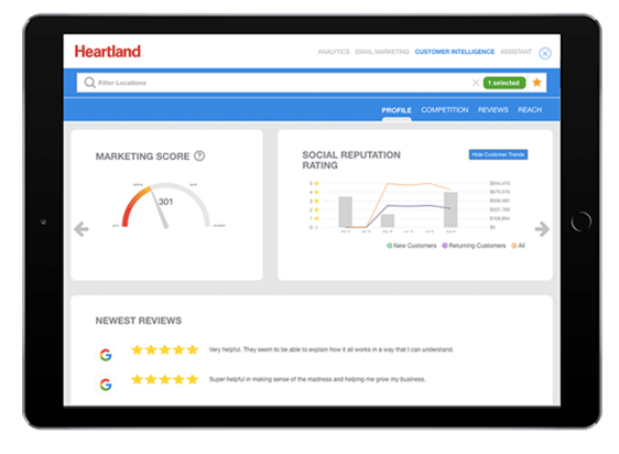 Retail analytics on tablet